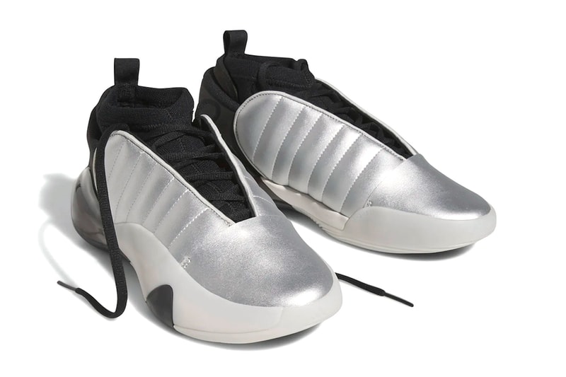 adidas James Harden vol 7 Silver Metallic core black grey one 2023 release info date price