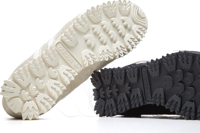 adidas Y-3 Marathon TR Footwear Three Stripe Trefoil Sneakers Trainers Black Off White Suede Exposed Stitching Leather