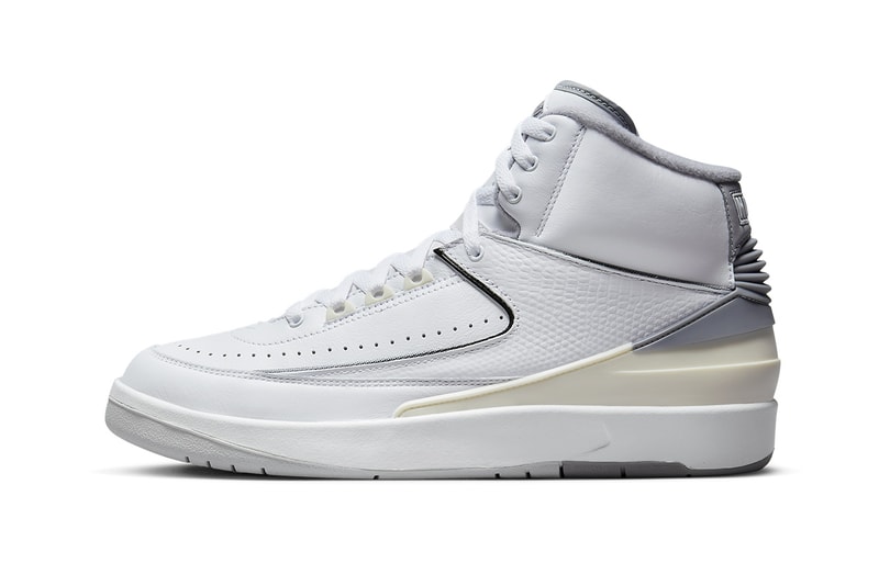 Air Jordan 2 Arrives in a Classic "Cement Grey" DR8884-100 White/Cement Grey-Sail-Black spring 2023 high top basketball michael jordan brand 