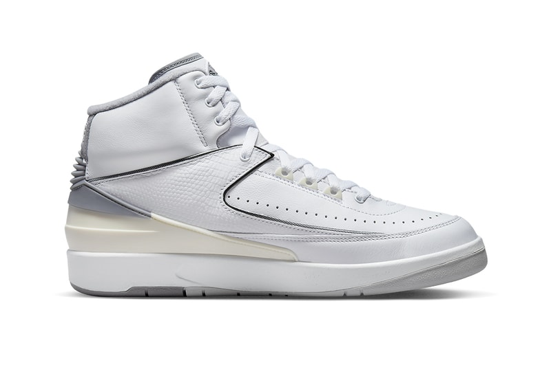 Air Jordan 2 Arrives in a Classic "Cement Grey" DR8884-100 White/Cement Grey-Sail-Black spring 2023 high top basketball michael jordan brand 