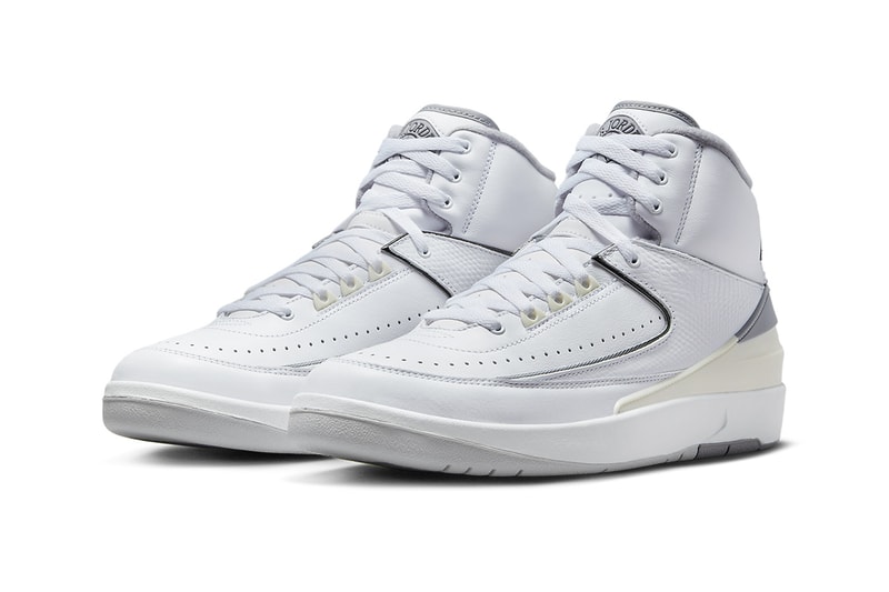 Air Jordan 2 Arrives in a Classic "Cement Grey" DR8884-100 White/Cement Grey-Sail-Black spring 2023 high top basketball michael jordan brand 