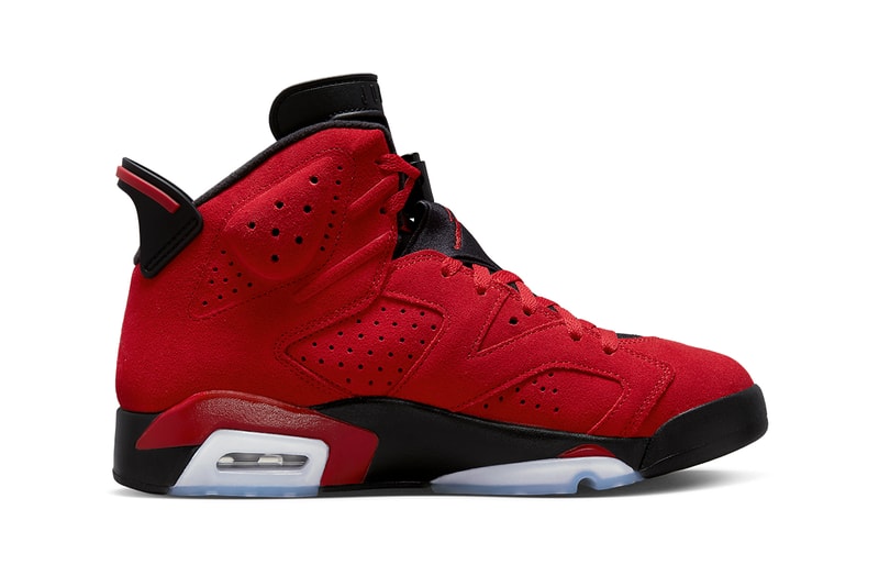 Air Jordan 6 "Toro" CT8529-600 Release June 2023 varsity red black high tops air jordan jordan brand michael jordan basketball chicaco bulls 