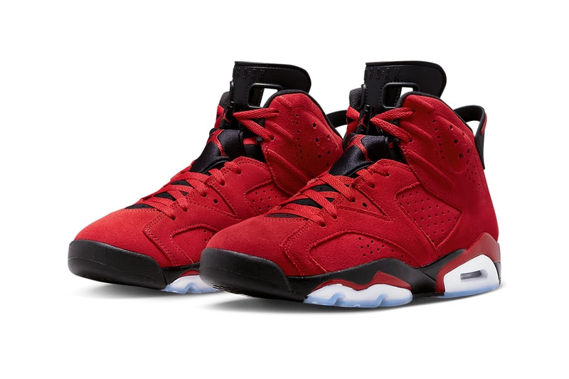 Air Jordan 6 "Toro" CT8529-600 Release June 2023 varsity red black high tops air jordan jordan brand michael jordan basketball chicaco bulls 