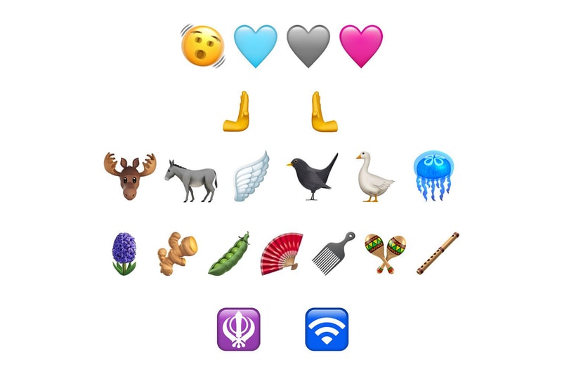 Apple ios 16 4 new emoji pink heart emoji pushing hand animals fan ginger edamame flute wifi release info