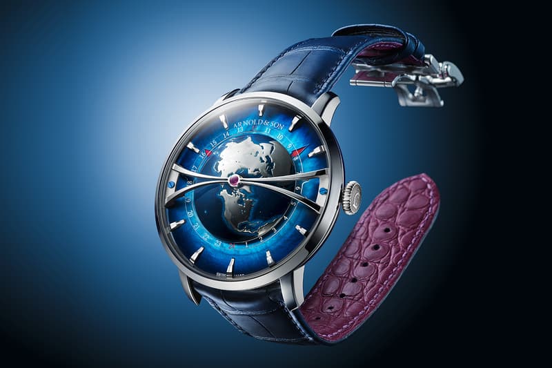 Arnold & Son New Globetrotter Platinum Timepiece Release Ahead of Watches & Wonder 2023 Geneva