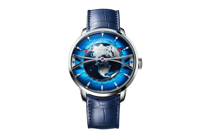 Arnold & Son New Globetrotter Platinum Timepiece Release Ahead of Watches & Wonder 2023 Geneva
