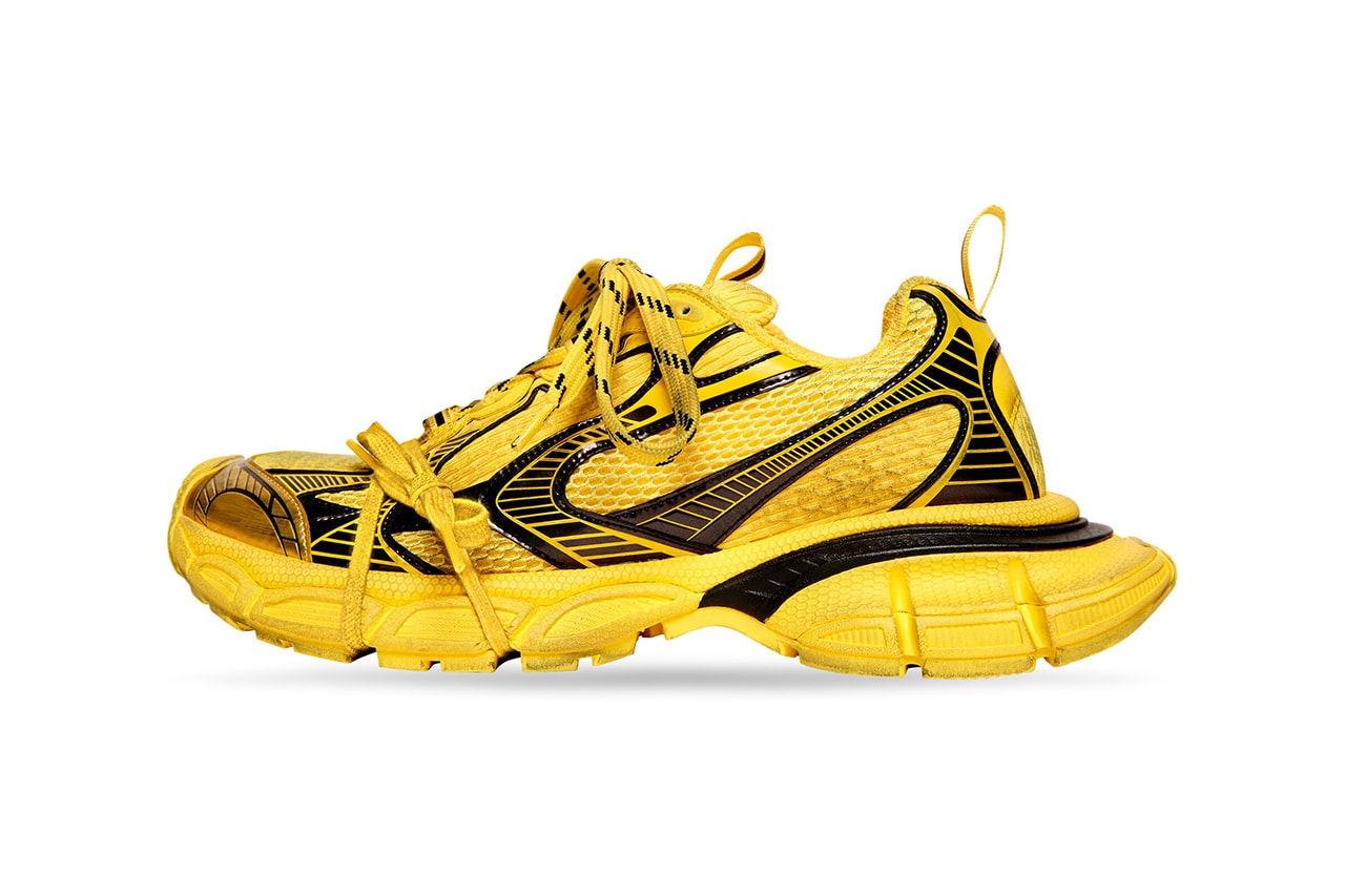 Balenciaga 3XL Trainer Summer 2023 The Mud Show Kanye Demna Controversy Yellow Black Colorway For Sale In Store Buy Now Cop Hype