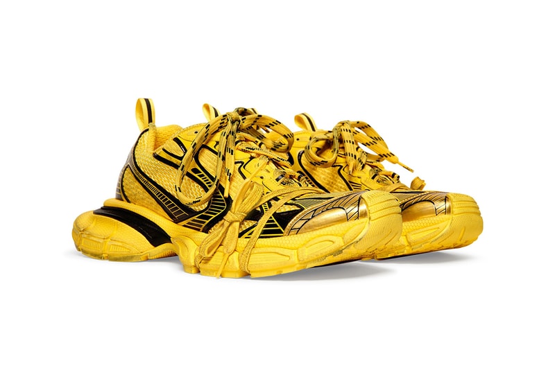 Balenciaga 3XL Trainer Summer 2023 The Mud Show Kanye Demna Controversy Yellow Black Colorway For Sale In Store Buy Now Cop Hype