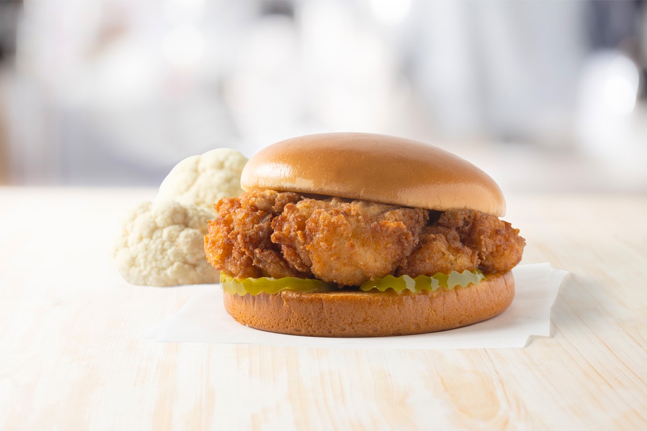 Chick-Fil-A Cauliflower Sandwich chicken restaurant food fast burger menu