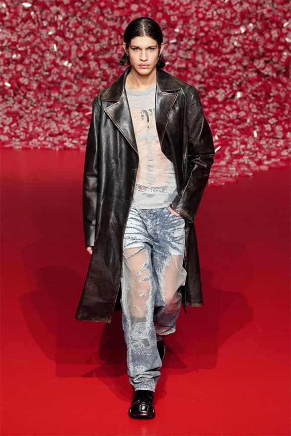 Diesel Fall Winter 2023 Milan Fashion Week mfw fw23 glenn Martens womenswear menswear denim runway show