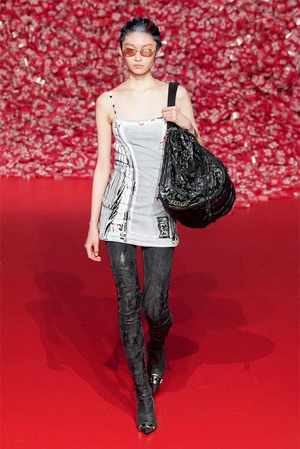 Diesel Fall Winter 2023 Milan Fashion Week mfw fw23 glenn Martens womenswear menswear denim runway show