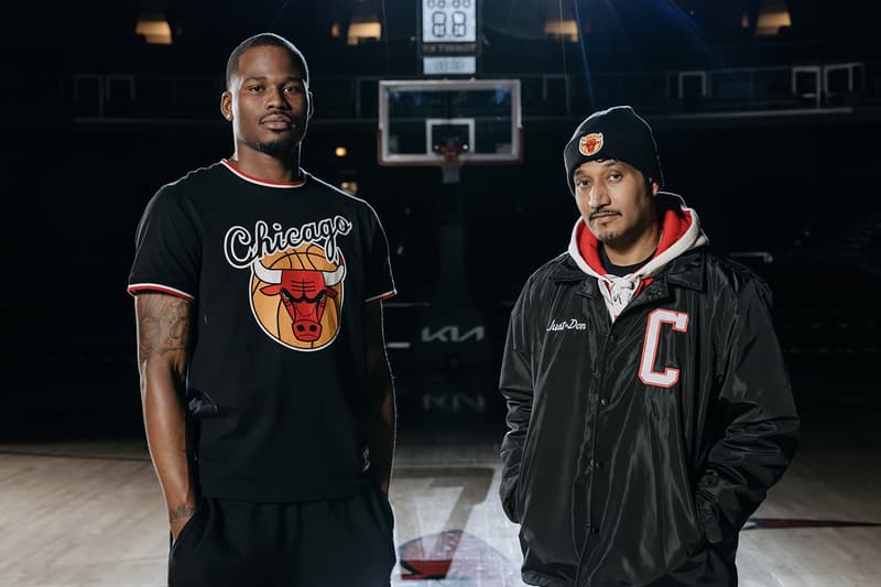 Just Don C Chicago Bulls Capsule Collection creative strategy and design advisor eight piece madhouse hockey rugby track tee coaches jacket beanie release info date price 