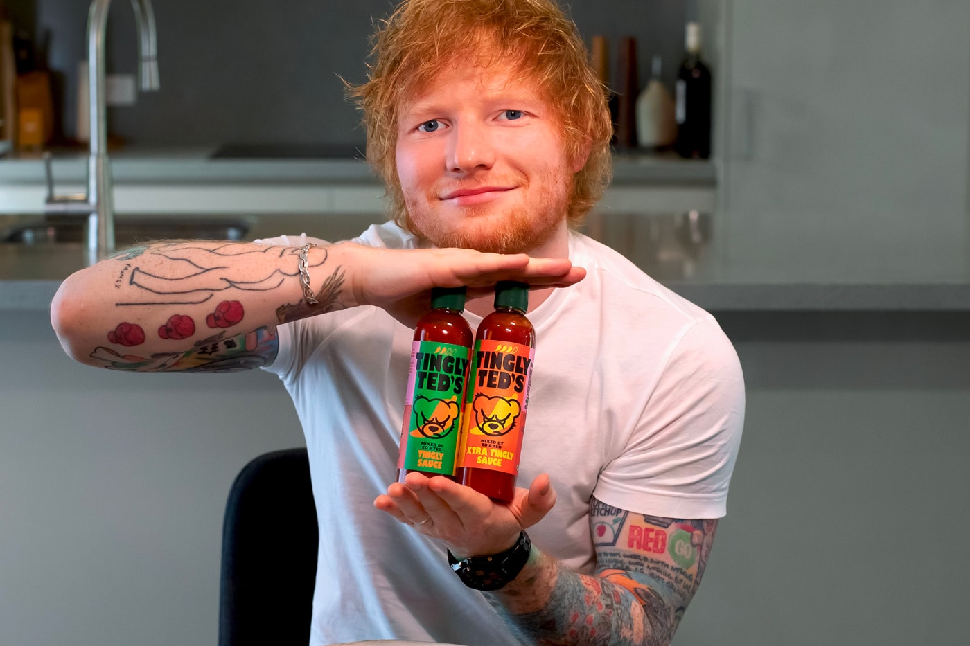 Ed Sheeran Kraft Heinz Tingly Ted's Hot Sauce Release Info Taste Review Xtra