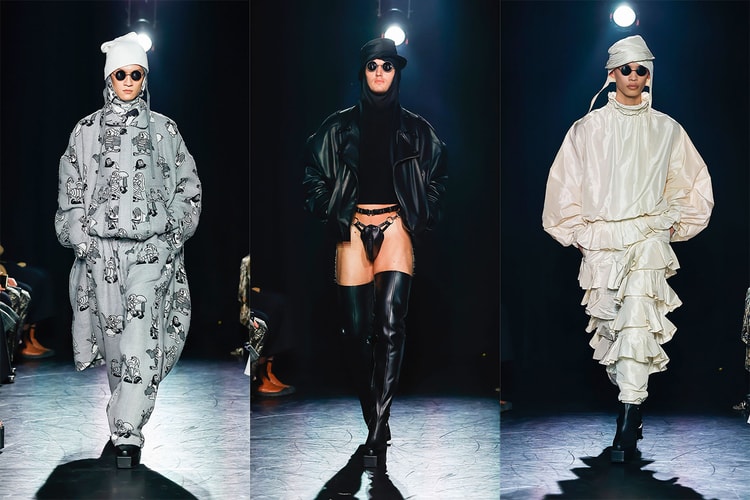 Edward Crutchley Presented Twisted Monochromatic Psychedelia for FW23