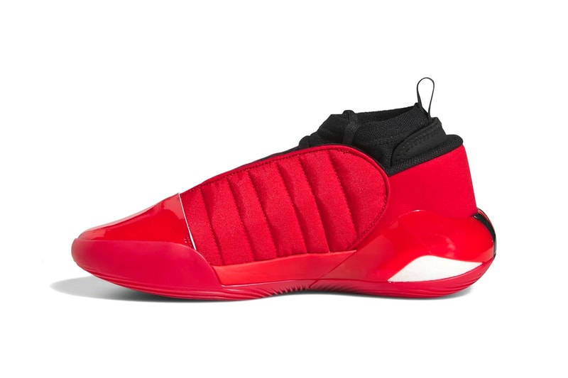 The adidas Harden Vol. 7 Is Outfitted in a Bold "Better Scarlet" Colorway GW4464 three stripes james harden philadelphia 76ers sixers nba basketball
