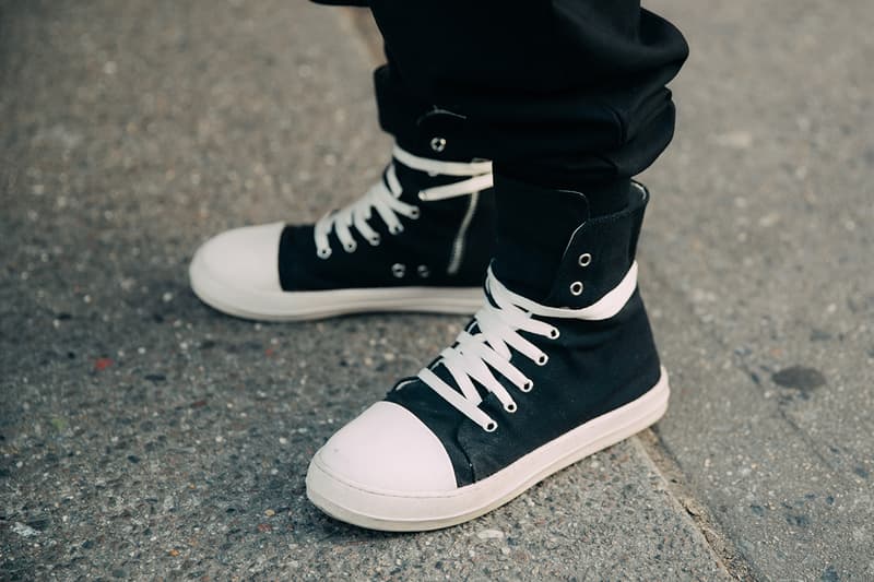 Here are the Biggest Street Style Footwear Trends at New York Fashion Week FW23 mschf asics nike rick owens birkenstock new balance givenchy salomon rihanna matthew m williams givenchy tk-mx