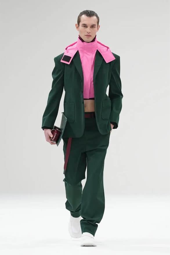 Ferrari Fall Winter 2023 Milan Fashion Week fw23 mfw collection menswear womenswear car uniform hype