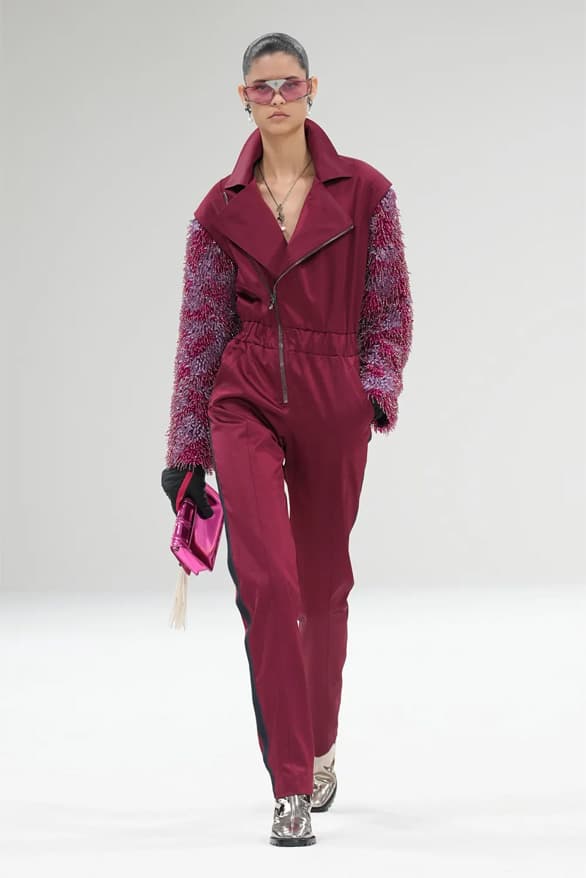 Ferrari Fall Winter 2023 Milan Fashion Week fw23 mfw collection menswear womenswear car uniform hype