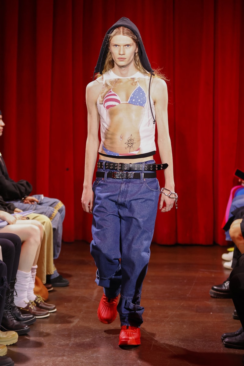 elizabeth hilfiger foo and foo subversive playful black and white nautical nantucket runway denim