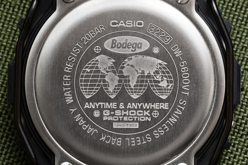 G-SHOCK x Bodega DW-5600BDG23-1 Release Info