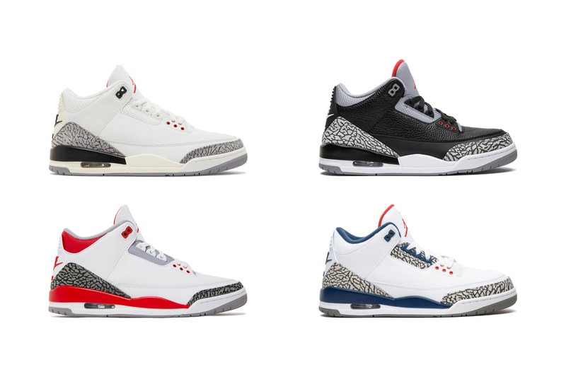 GOAT White Cement Reimagined' Release Date Air Jordan 3 Retros A Ma Maniére Cool Grey Fire Red UNC Mocha