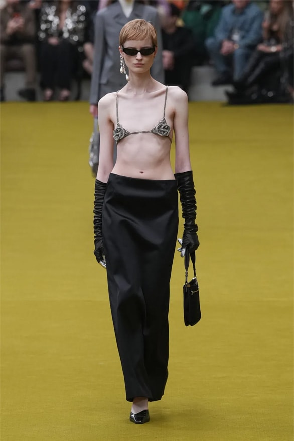 Gucci Fall Winter 2023 Milan Fashion Week mfw fw23 collection runway show womenswear menswear sustainable