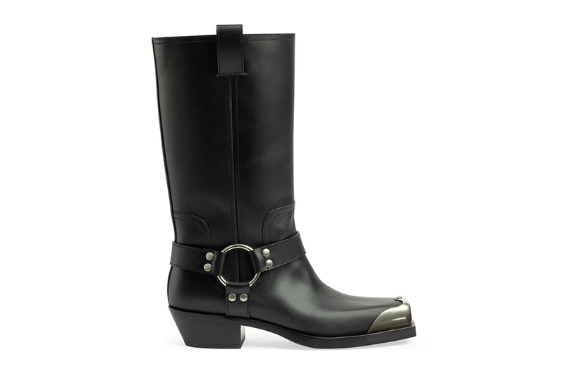Gucci Men's boot with harness Spring Summer 2023 Alessandro Michele equestrian Designer Runway pair 