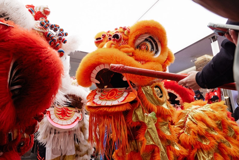 HBX and Nike NYC Celebrated the 2023 Lantern Festival With Lion Dancing and Chinese Calligraphy