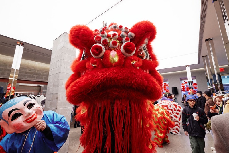 HBX and Nike NYC Celebrated the 2023 Lantern Festival With Lion Dancing and Chinese Calligraphy