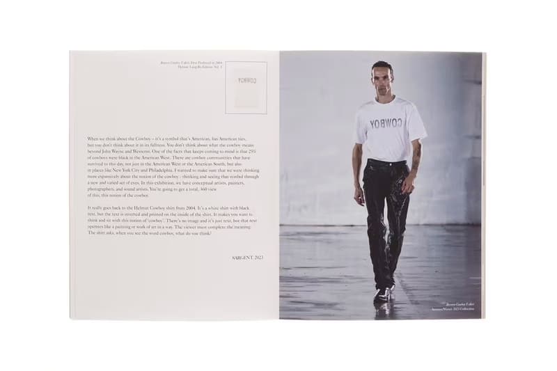 Helmut Lang seen by Antwaun Sargent Cowboy fw23 2004 black cowboy t shirt great migration Turiya Adkins Awol Erizku American Artist Devin B Johnson Justen Leroy Daniel Obasi Quay Quinn Wolf news info