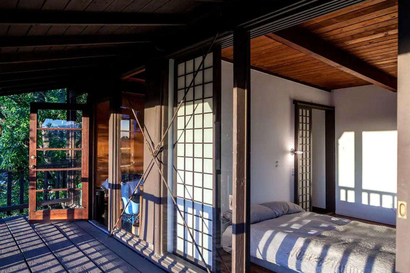 Airbnb Home Rental Laurel Canyon LA Private Hilltop Mid-Century Japanese Mieji Interiors House