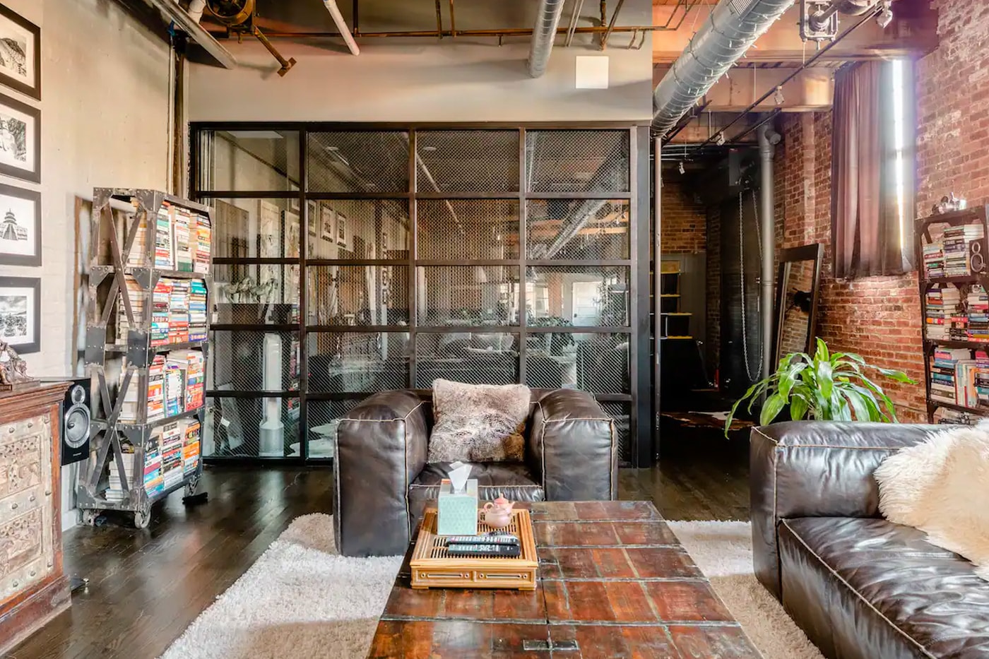 Airbnb Home Rental Chicago Illinois Industrial Modern Interiors Factory-Turned Studio