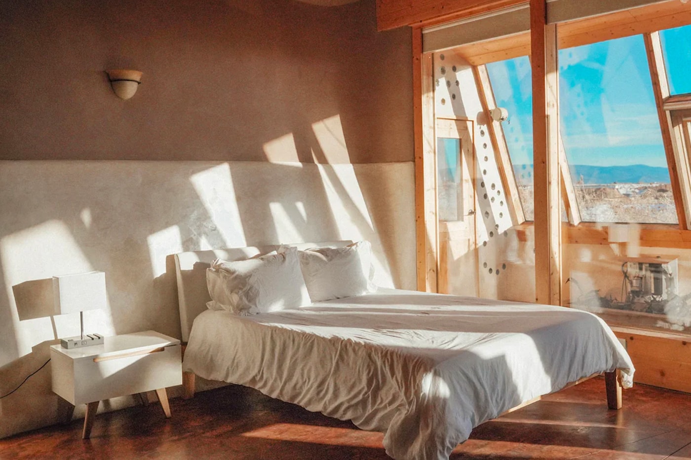 Airbnb Home Rental Taos New Mexico Off-Grid Bungalow Raw Modern Interior Design