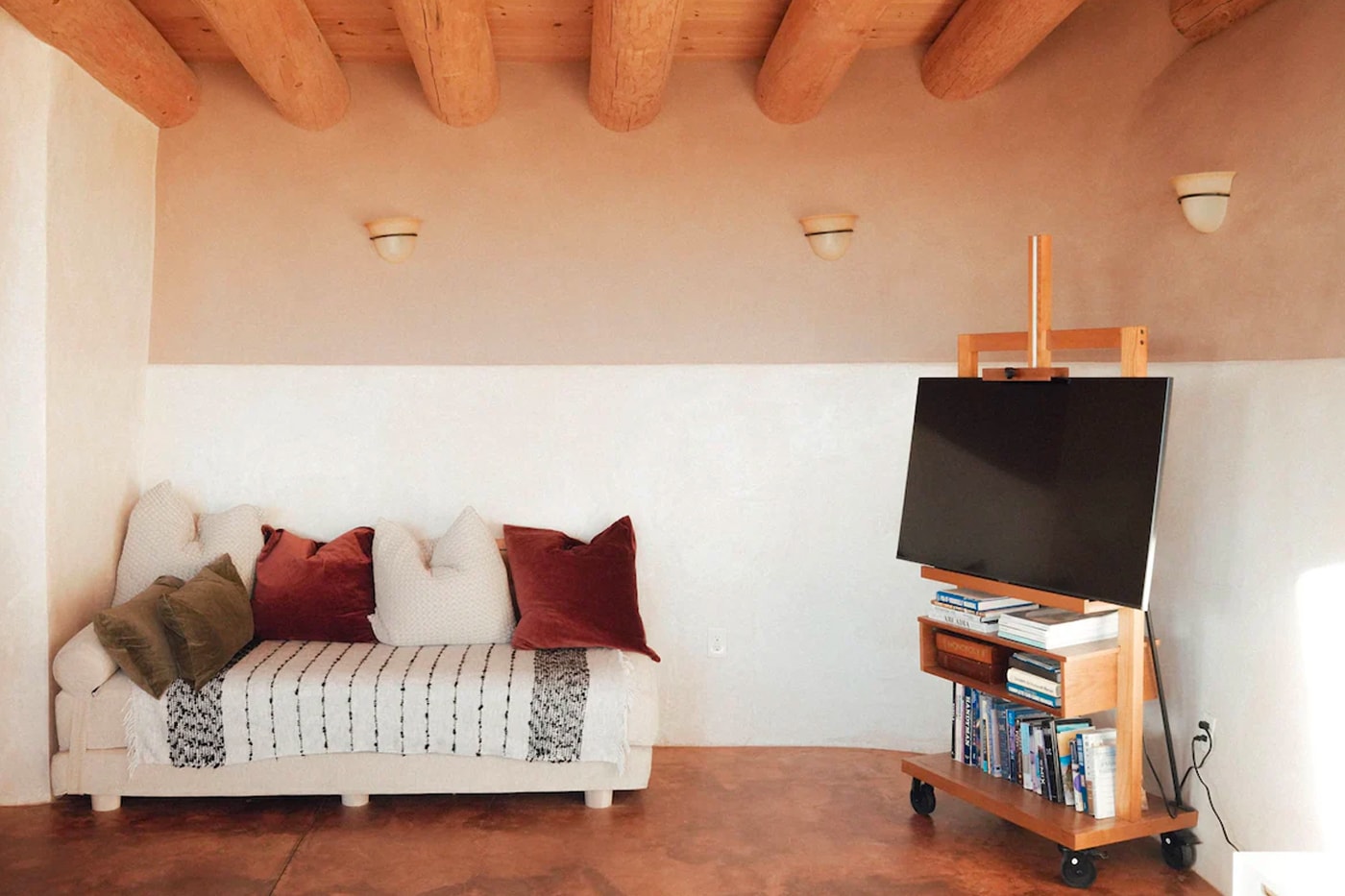 Airbnb Home Rental Taos New Mexico Off-Grid Bungalow Raw Modern Interior Design