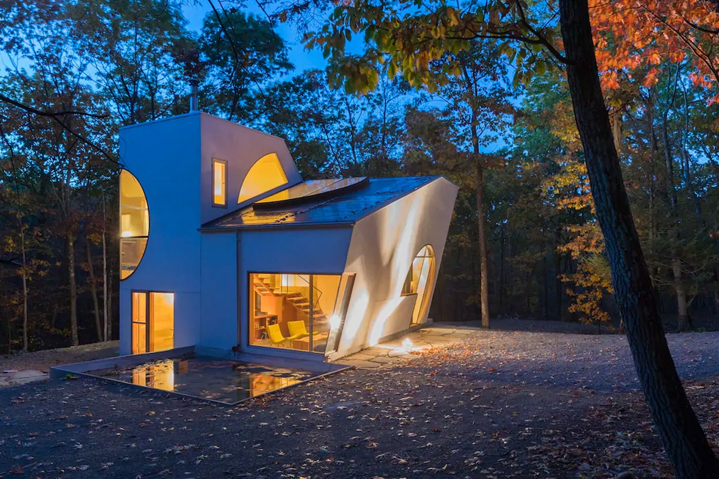 Airbnb Home Rental Ex of In Rhinebeck New York Steven Holl Experimental Architecture