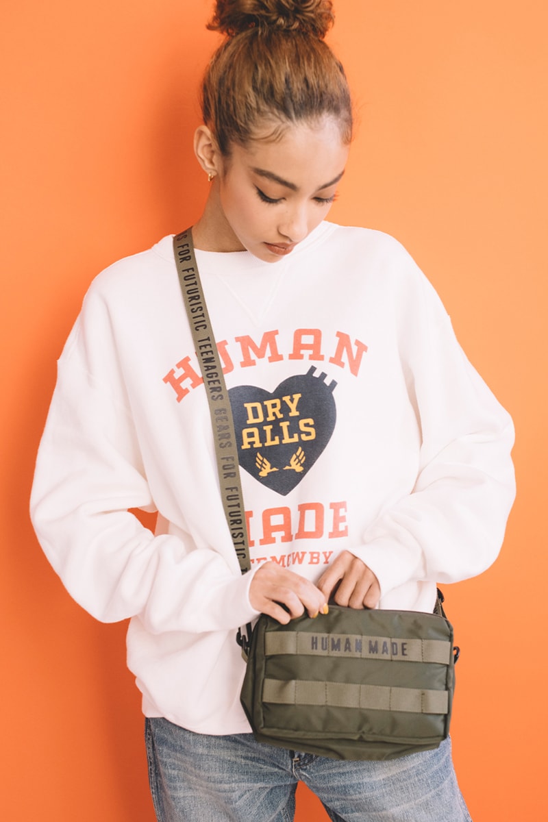human made military capsule flight jacket motorcycle overshirt pants deck tsuriami sweater release info date price