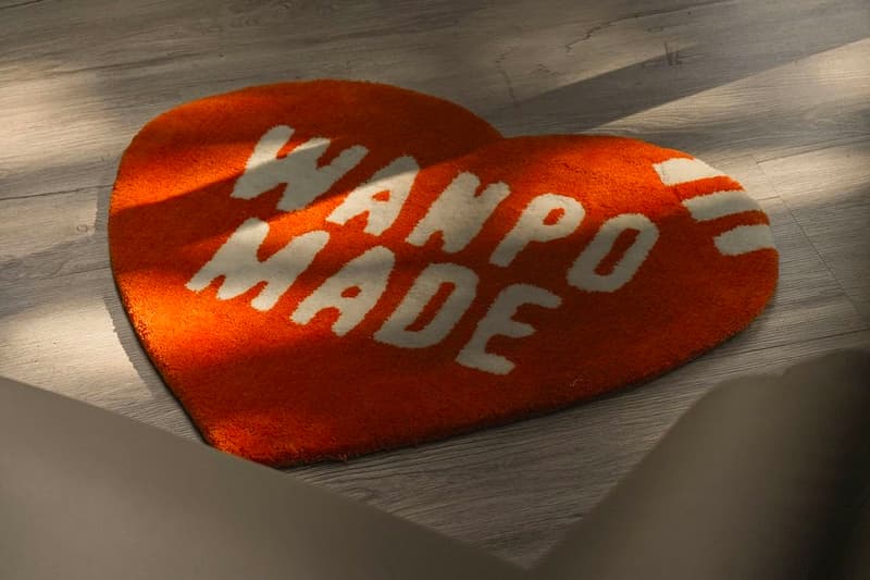 Human Made Wanpo Tea Shop collaboration store opening t shirt tote bag ice cube box floor mat tumbler coaster info date