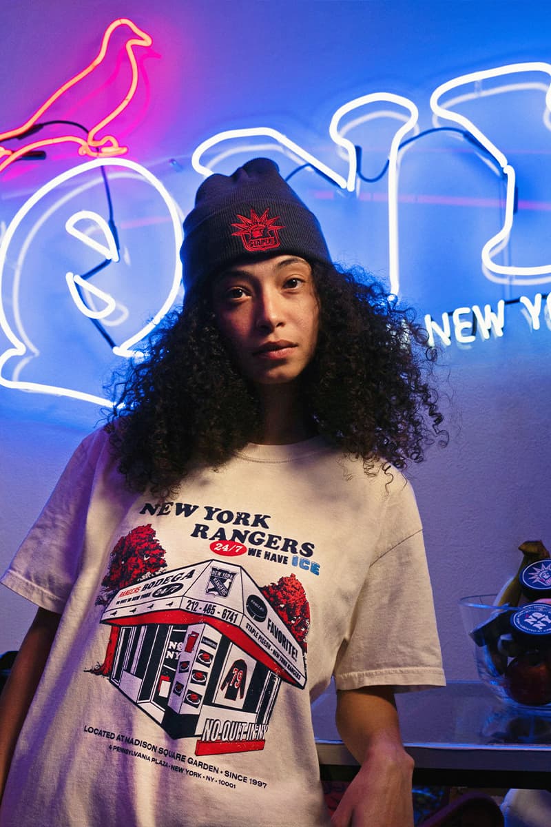 STAPLE Connects With New York Rangers and Defenseman K’Andre Miller for Limited Edition Collaborative Capsule nhl north america hockey 