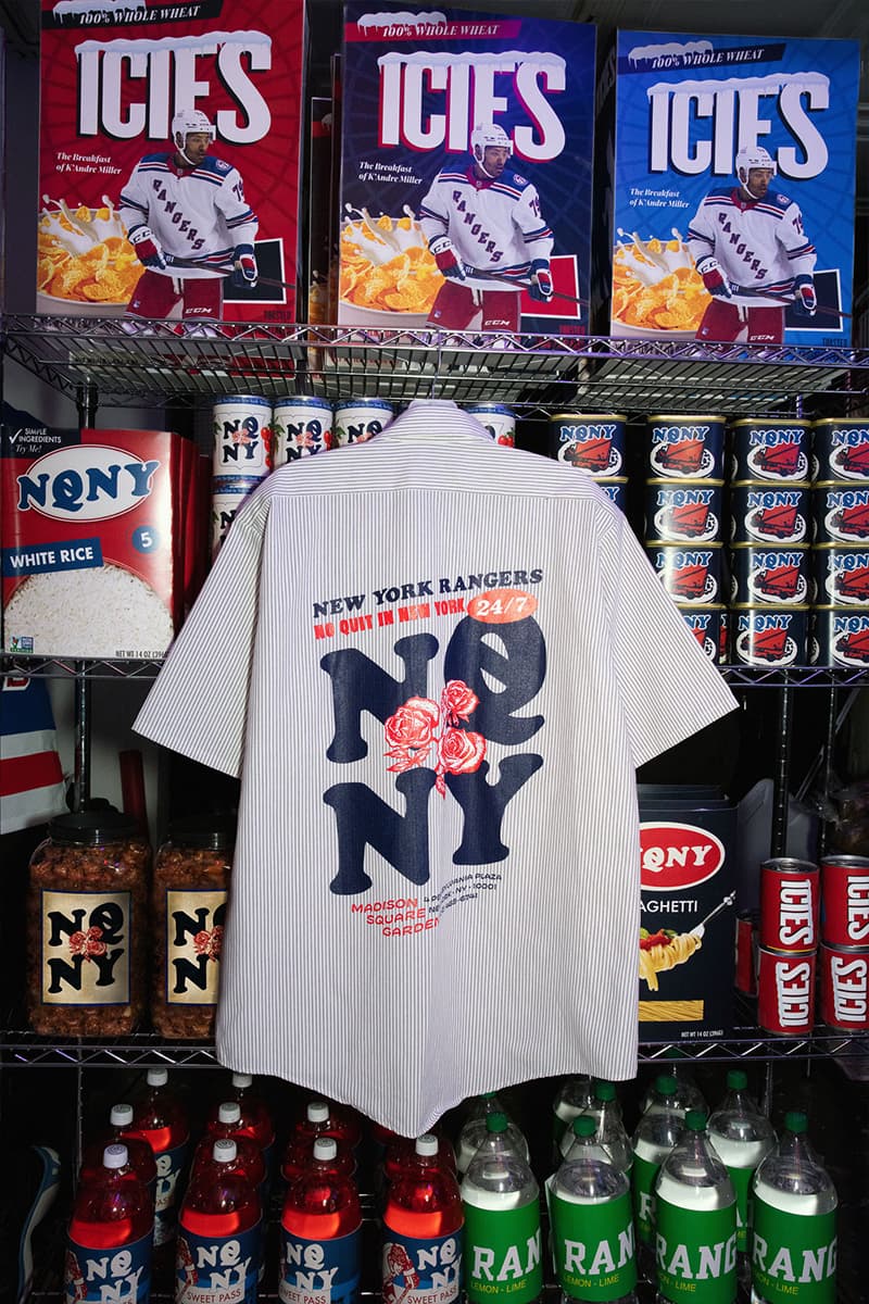 STAPLE Connects With New York Rangers and Defenseman K’Andre Miller for Limited Edition Collaborative Capsule nhl north america hockey 