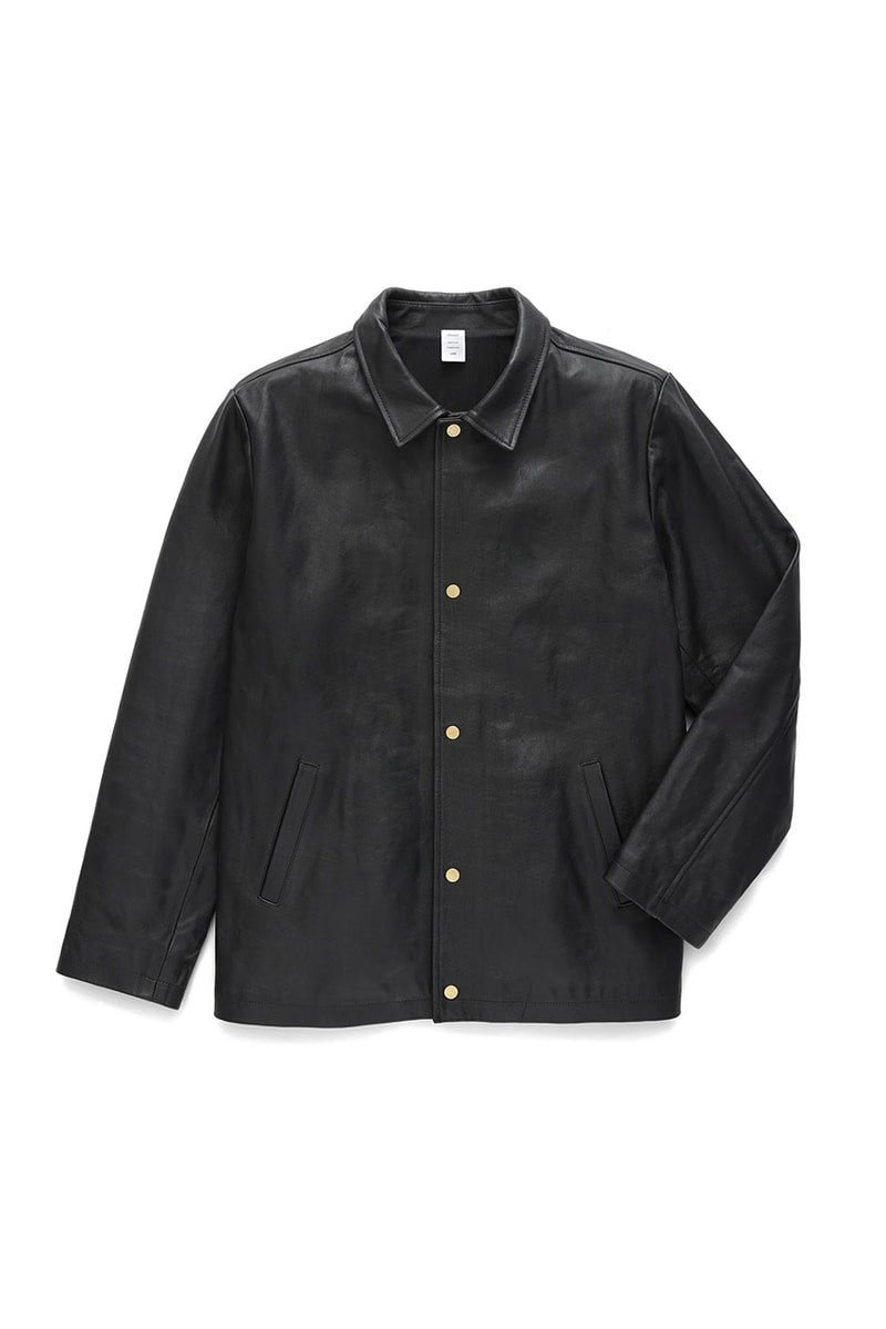 jjjjound leather jacket black ecco leather release date info store list buying guide photos price 