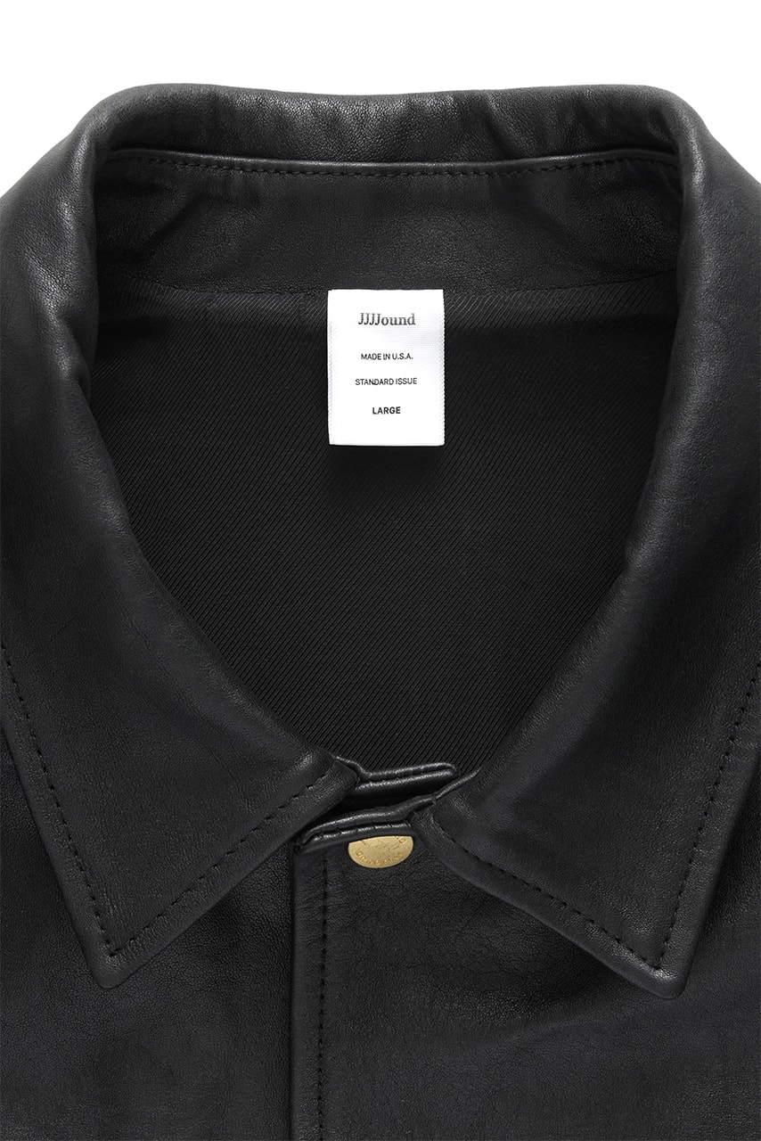 jjjjound leather jacket black ecco leather release date info store list buying guide photos price 