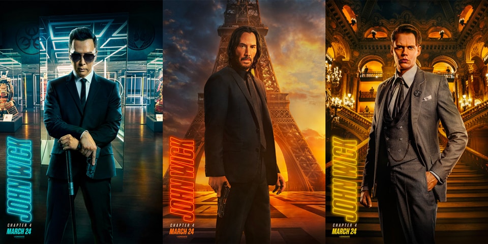 Keanu Reeves and Cast 'John Wick: Chapter 4' Character Posters