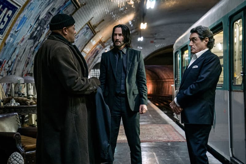 New 'John Wick: Chapter 4' Images Reveals Baba Yaga keanu reeves Laurence Fishburne bill skarsgard Hiroyuki Sanada, Shamier Anderson and Rina Sawayama.