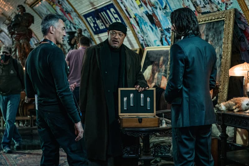 New 'John Wick: Chapter 4' Images Reveals Baba Yaga keanu reeves Laurence Fishburne bill skarsgard Hiroyuki Sanada, Shamier Anderson and Rina Sawayama.