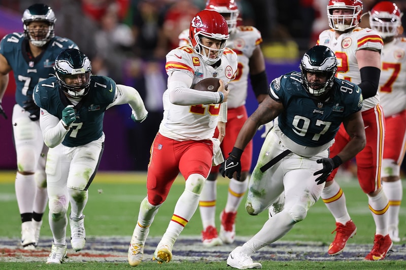 Kansas City Chiefs Are Your Super Bowl LVII Champions travis kelce patrick mahomes rihanna jalen hurts philadelphia eagles asap rocky pregnant drake bets