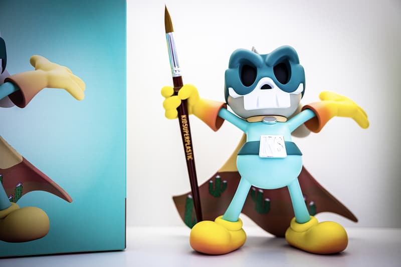 KidSuper Superplastic Exclusive Drop disney of the metaverse vinyl figures chop chop usable paintpbrush comic release info date price