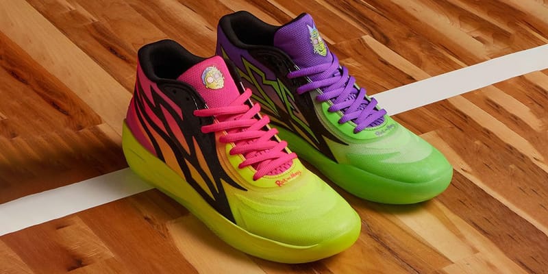 lamelo rick and morty shoes