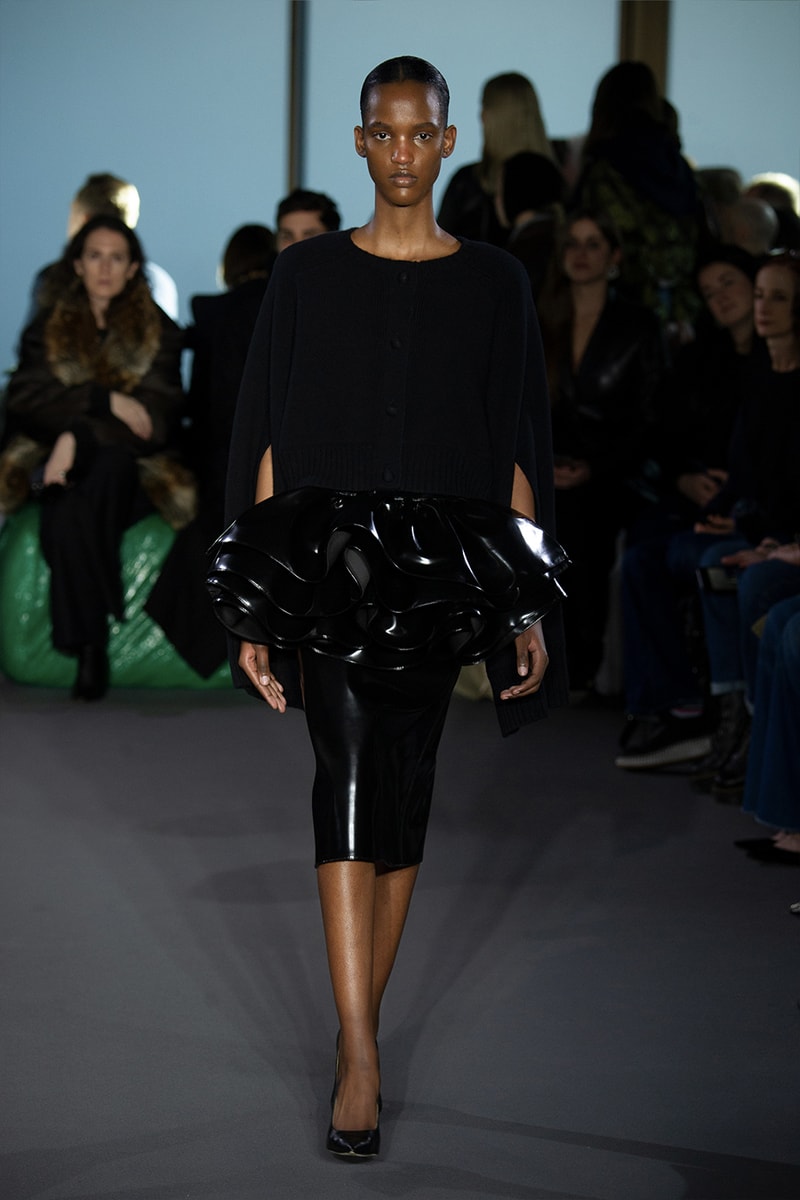 Christopher Kane Presents Motifs From His Youth for FW23 london fashion week runway show collection floral womenswear dresses skirts