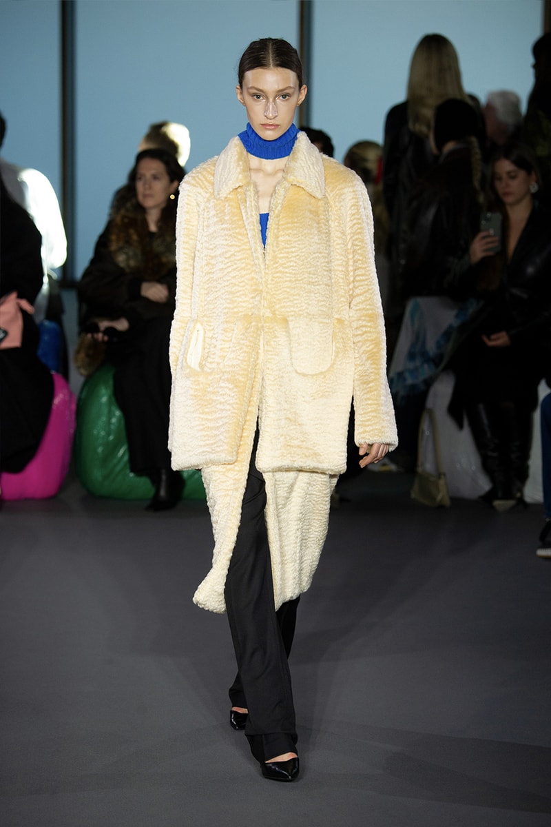 Christopher Kane Presents Motifs From His Youth for FW23 london fashion week runway show collection floral womenswear dresses skirts