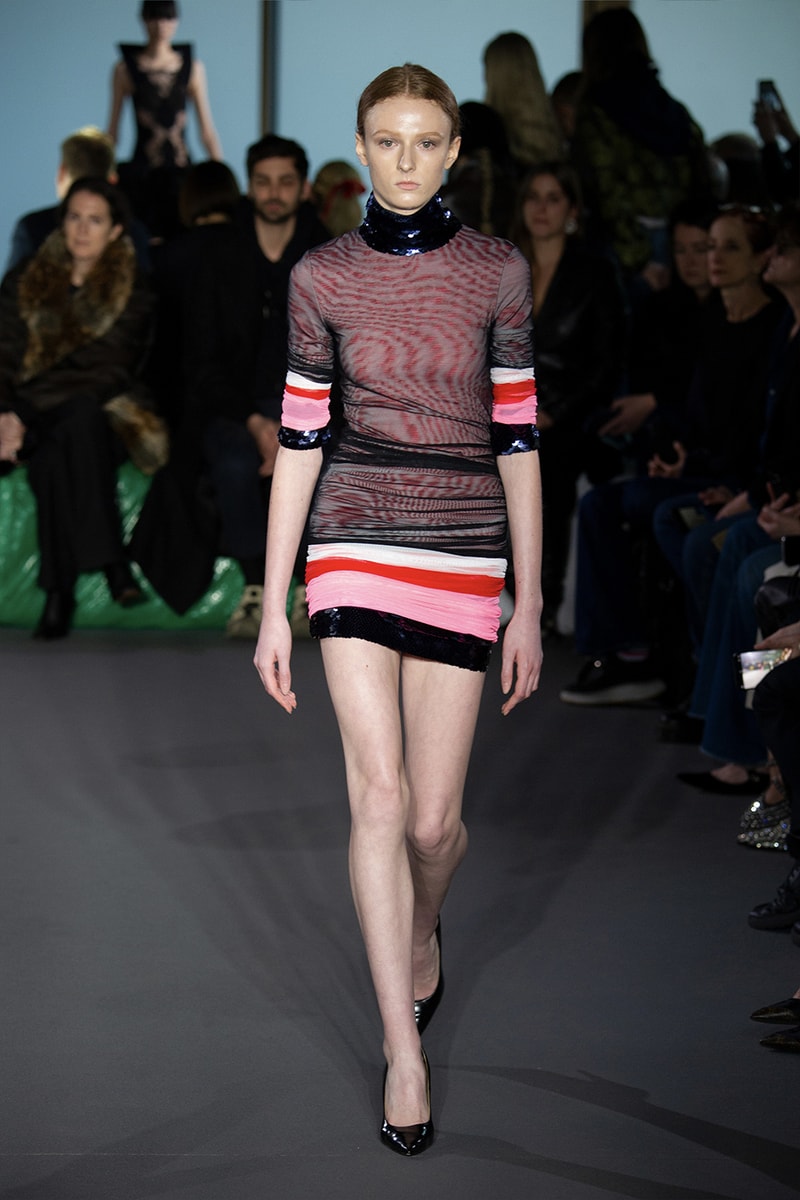 Christopher Kane Presents Motifs From His Youth for FW23 london fashion week runway show collection floral womenswear dresses skirts